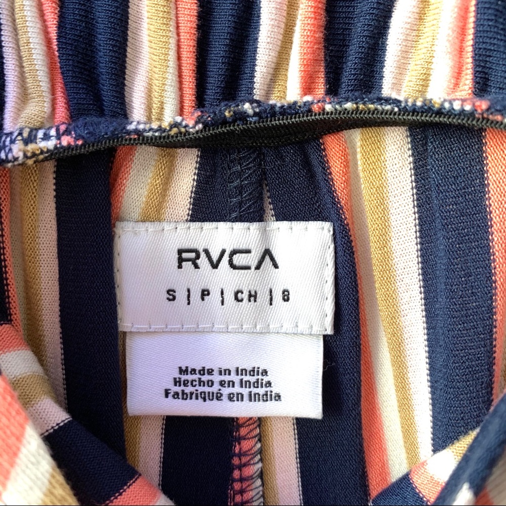 NWOT RVCA Multi-Colored Striped Jumpsuit - Picture 4 of 6